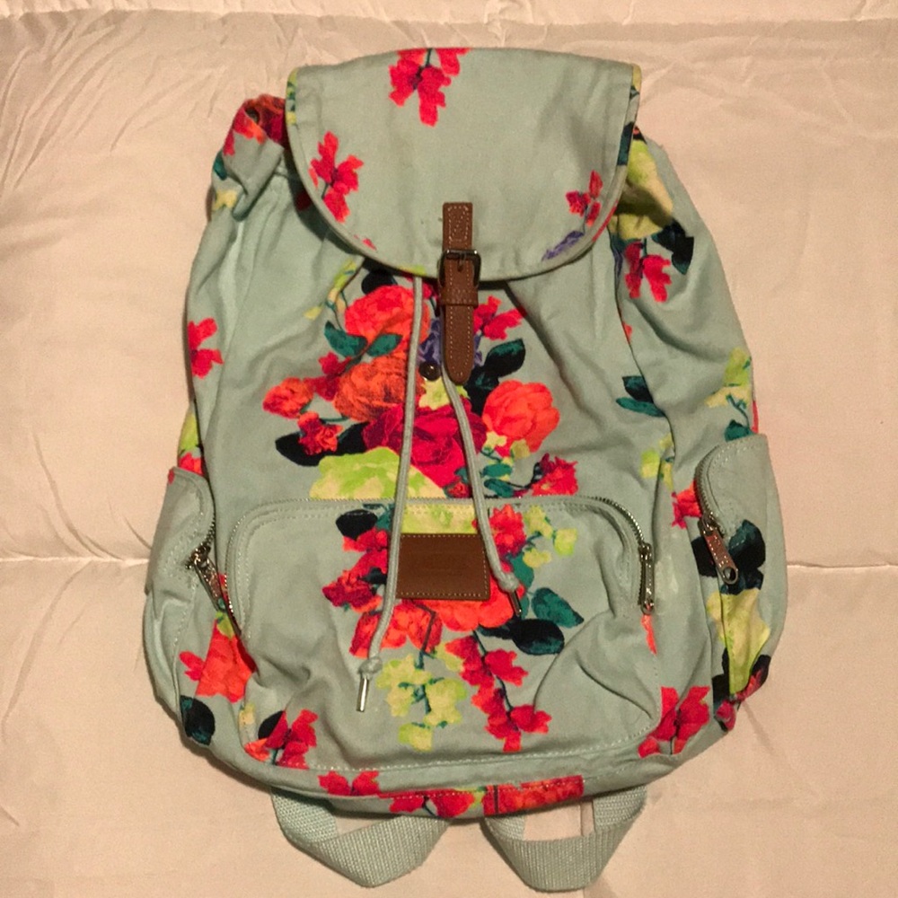 Victoria’s Secret Pink Drawstring Canvas Backpack